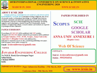 ICSIE 2020 International Conference Poster
